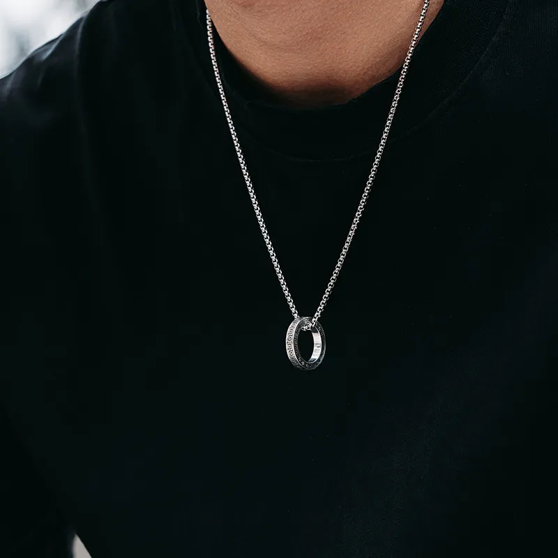 MYSH S925 Silver Necklaces Men's-11