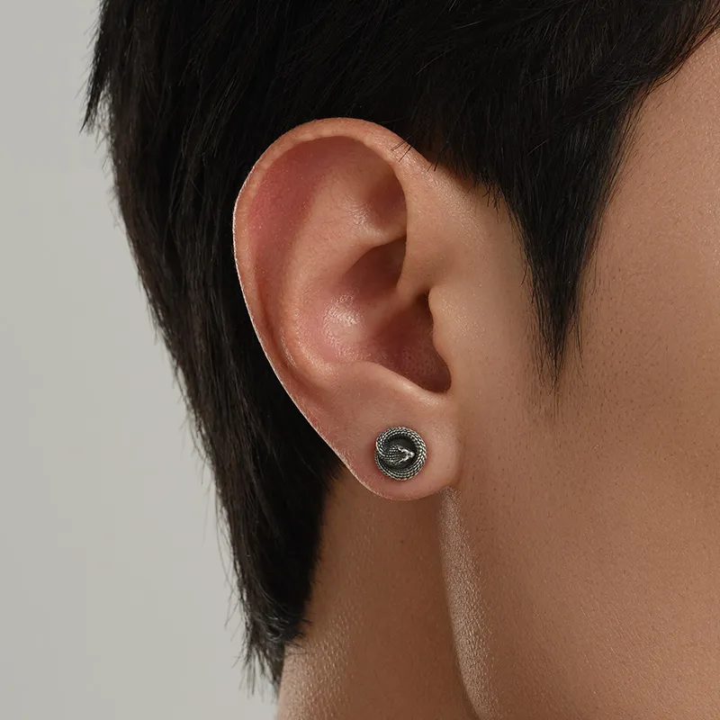 MYSH Clip on Earrings 925 Sterling Silver Men's-2