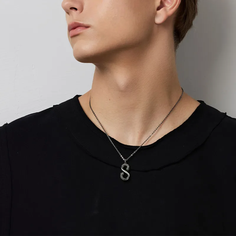 SINCE YOU S925 Silver Necklaces Unisex-2