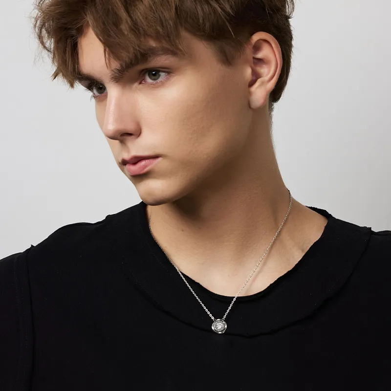 SINCE YOU S925 Silver Necklaces Unisex-5