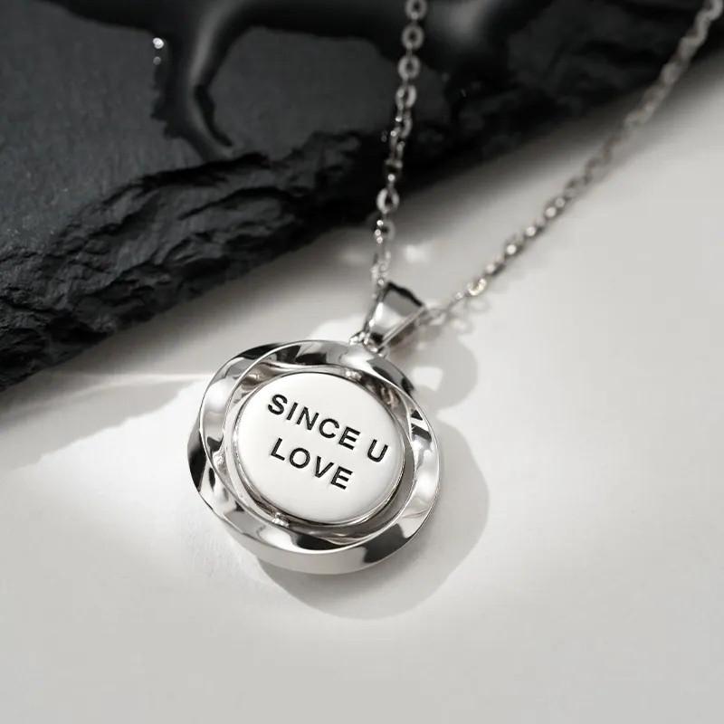 SINCE YOU S925 Silver Necklaces Unisex-4