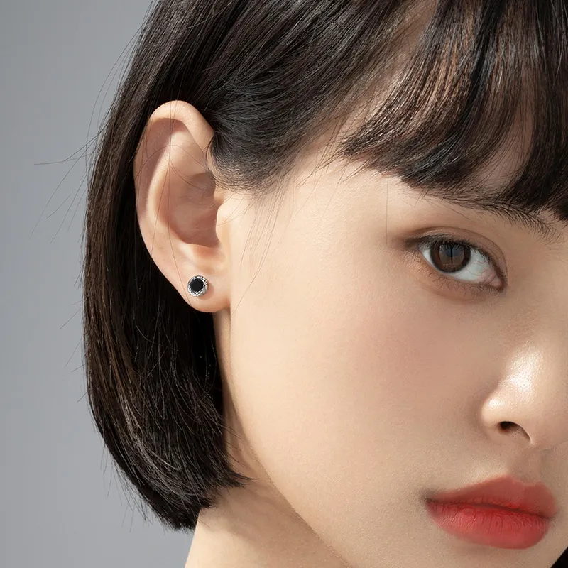 SINCE YOU S925 Silver Stud Earrings Unisex-2