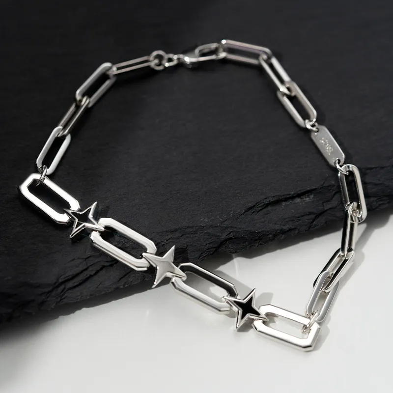 SINCE YOU S925 Silver Bracelets Unisex-4