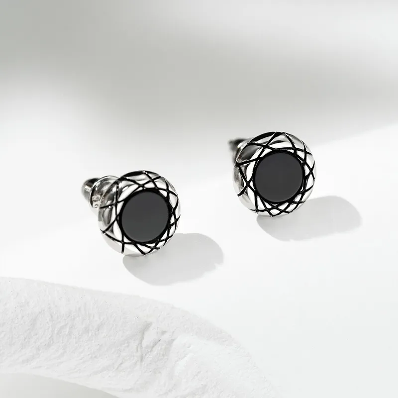 SINCE YOU S925 Silver Stud Earrings Unisex-6
