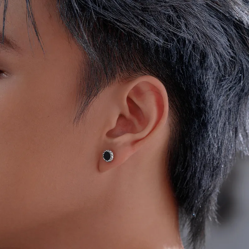 SINCE YOU S925 Silver Stud Earrings Unisex-5