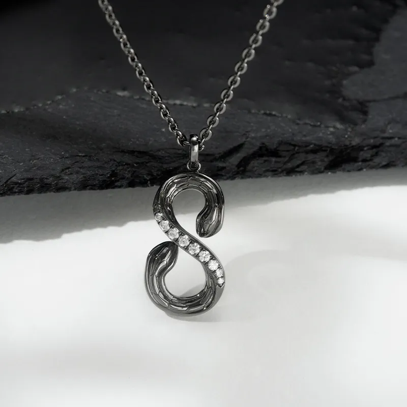 SINCE YOU S925 Silver Necklaces Unisex-5