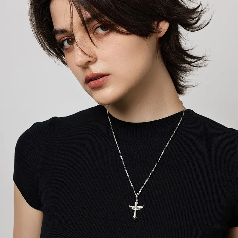 SINCE YOU S925 Silver Necklaces Unisex-4