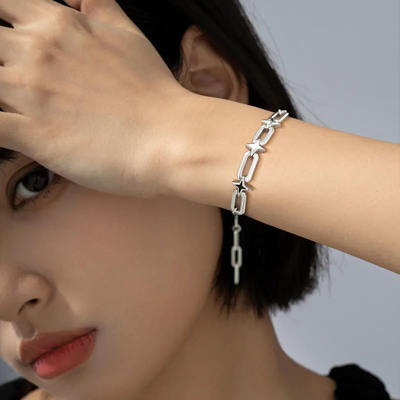 SINCE YOU S925 Silver Bracelets Unisex-5