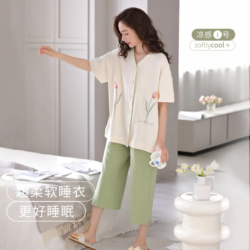 MIIOW Pajama Set Women's Beige Yellow-7