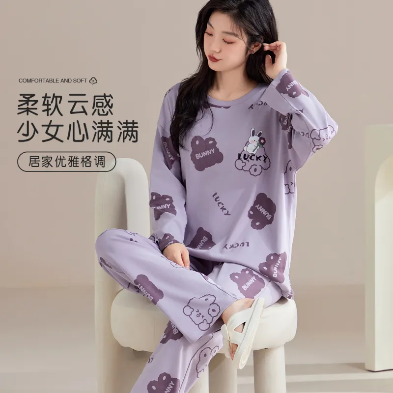 MIIOW Pajama Set Women's Blue Purple-4