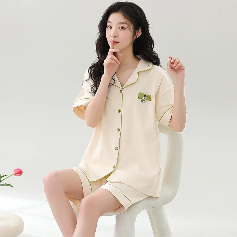 MIIOW Pajama Set Women's Light Yellow-5