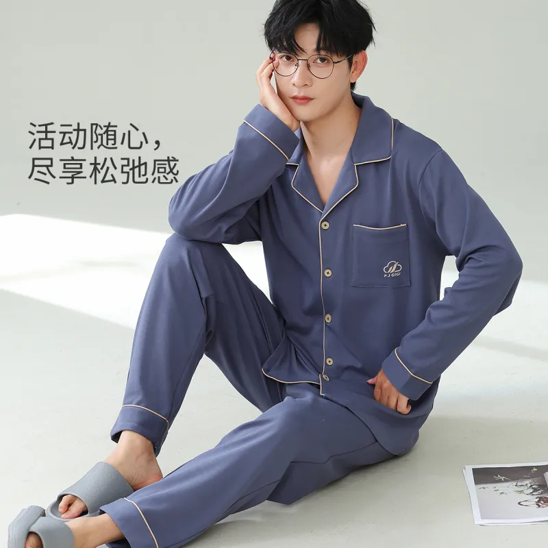 MIIOW Pajama Set Men's Nicola Blue-6