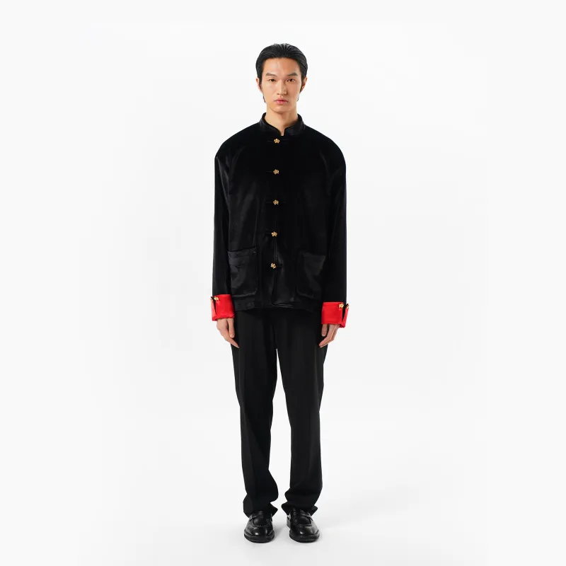GALLIANO LANDOR Jackets & Coats Unisex Black Red-2