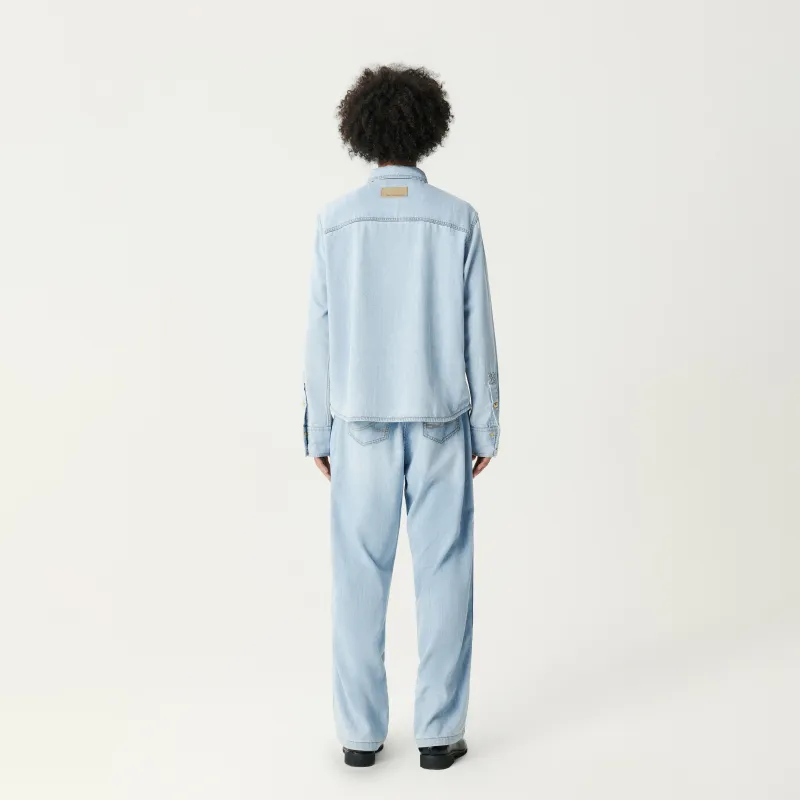 GALLIANO LANDOR Jeans Unisex Light Blue-3
