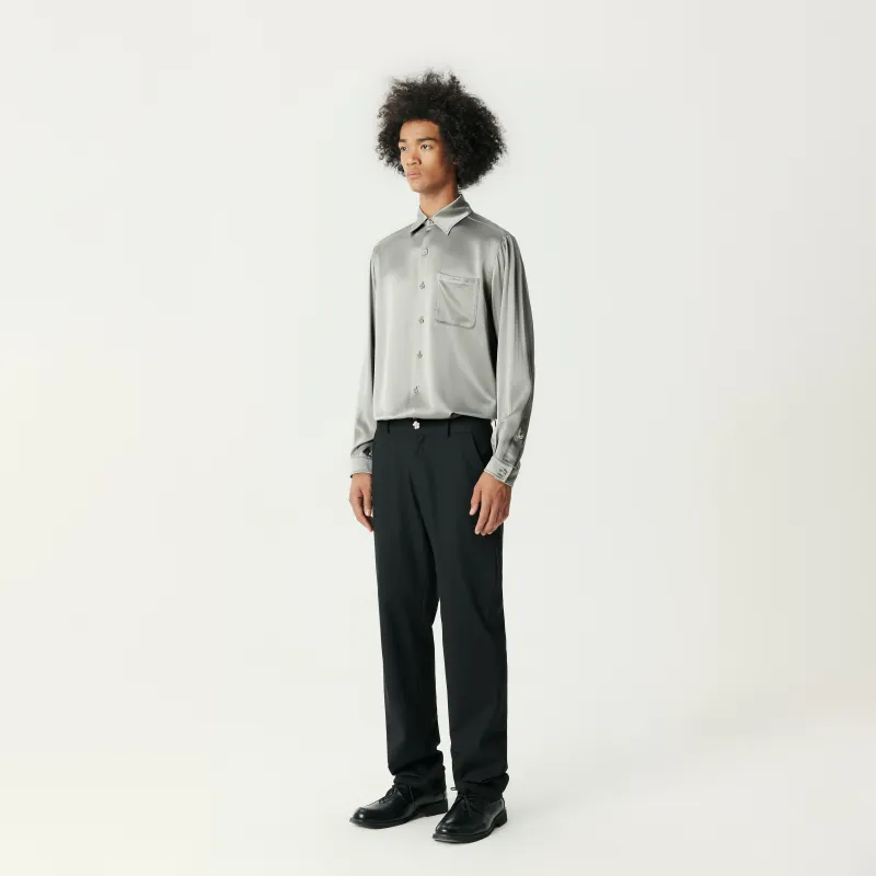GALLIANO LANDOR Shirt Unisex Mercury Gray-4