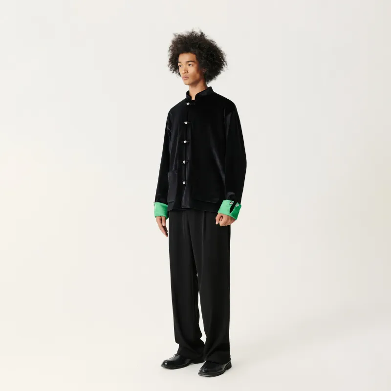 GALLIANO LANDOR Jackets & Coats Unisex Black Green-4