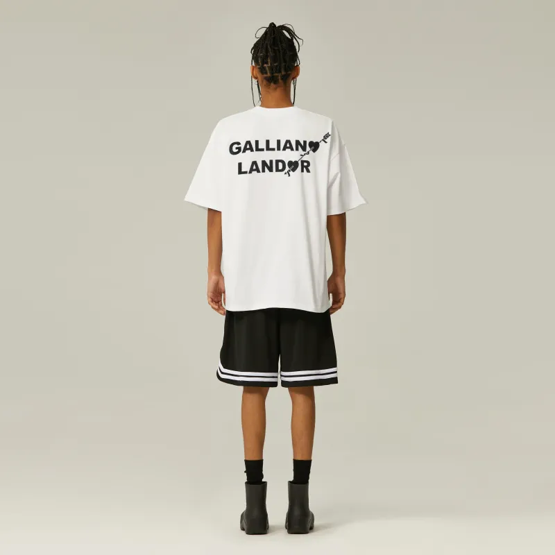 GALLIANO LANDOR T Shirt Unisex White-2