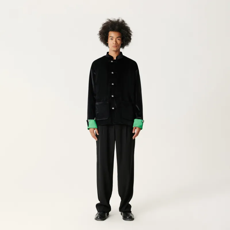 GALLIANO LANDOR Jackets & Coats Unisex Black Green-2