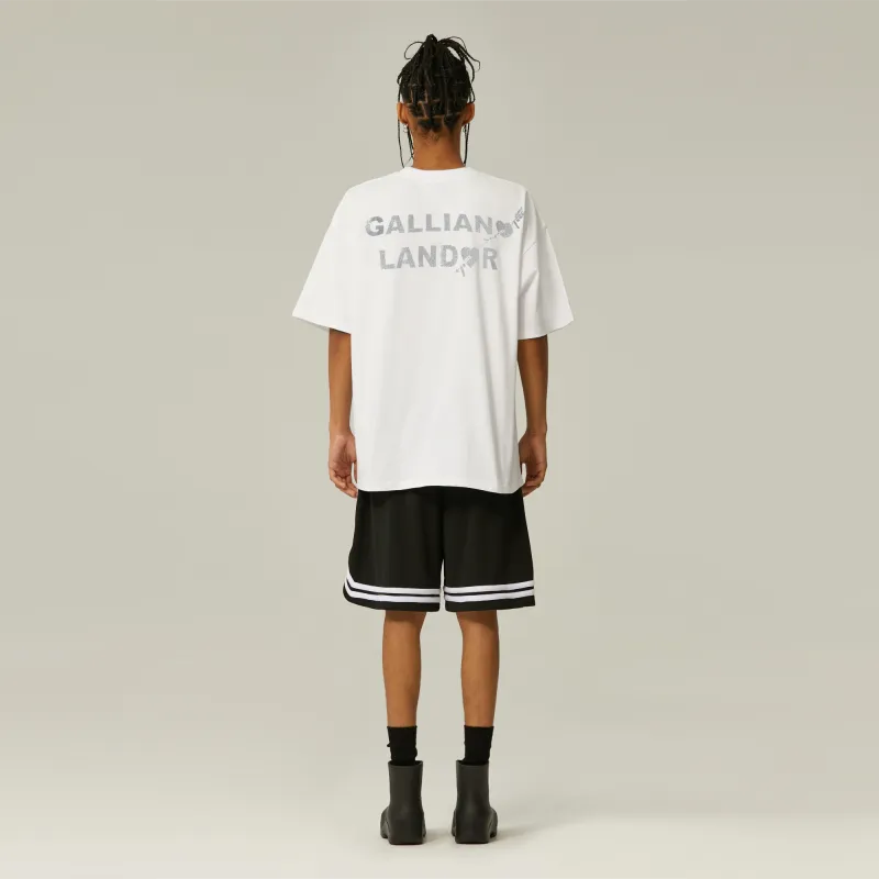 GALLIANO LANDOR T Shirt Unisex White-2
