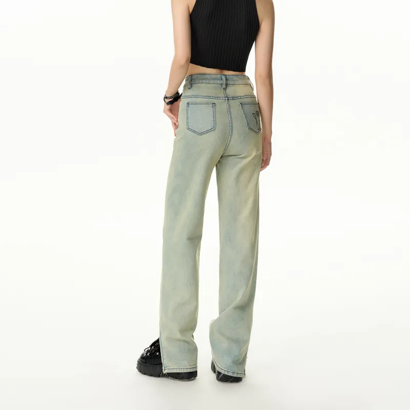 NOTAWEAR Jeans Women's Light Moss Green-3