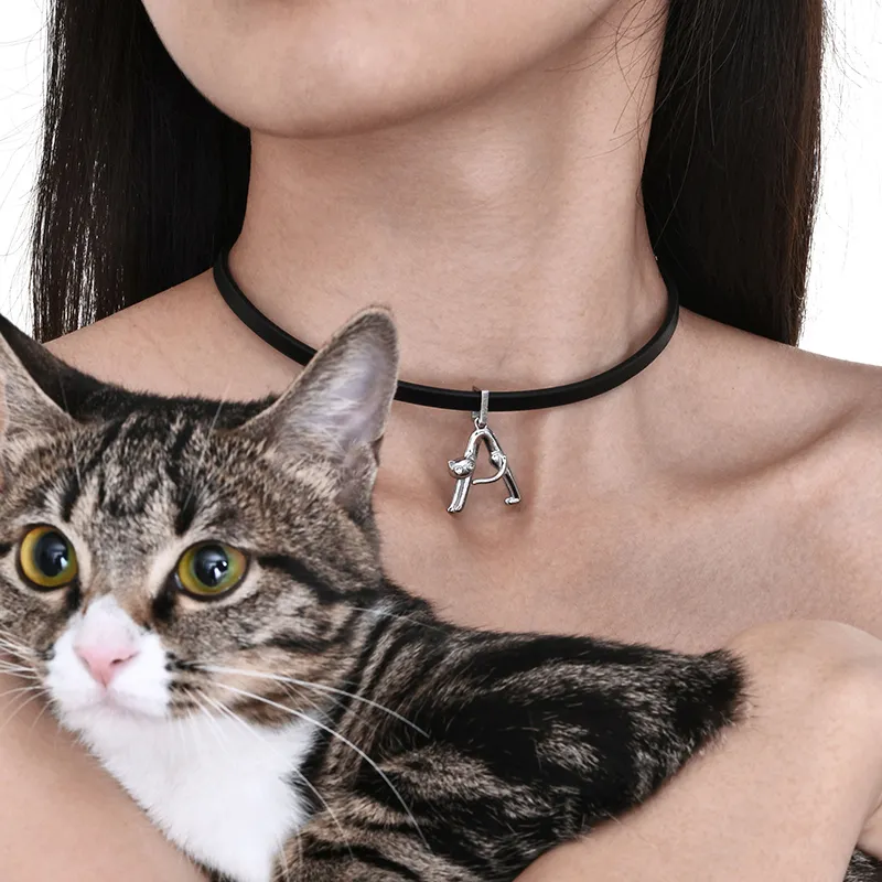 PEACE & CAT Titanium Steel Necklaces Women's-1