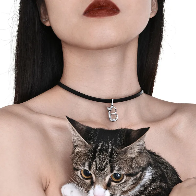 PEACE & CAT Titanium Steel Necklaces Women's-4