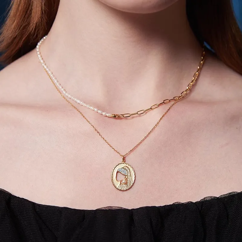 PEACE & CAT S925 Silver Necklaces Women's-1