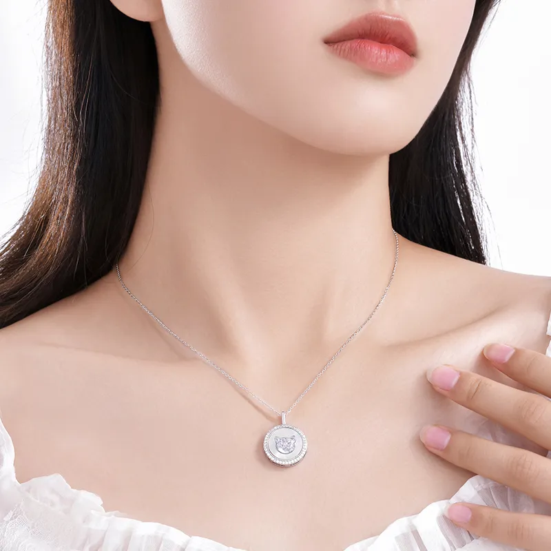 PEACE & CAT S999 Fine Silver Necklaces Women's-1