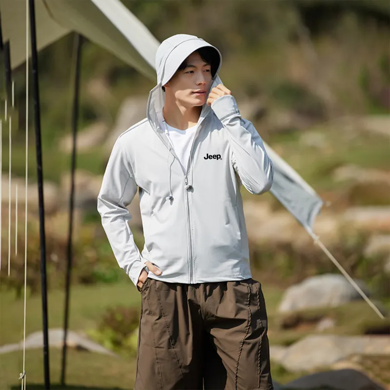 Jeep Ice Edge Sun Protection Collection Breathable Quick Dry Cooling UV Protection Sun Protection Clothing Men's-5