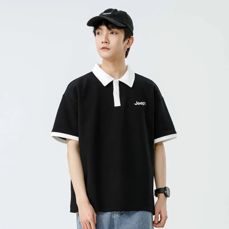 Jeep Short Sleeved Polo Shirt Men's-11
