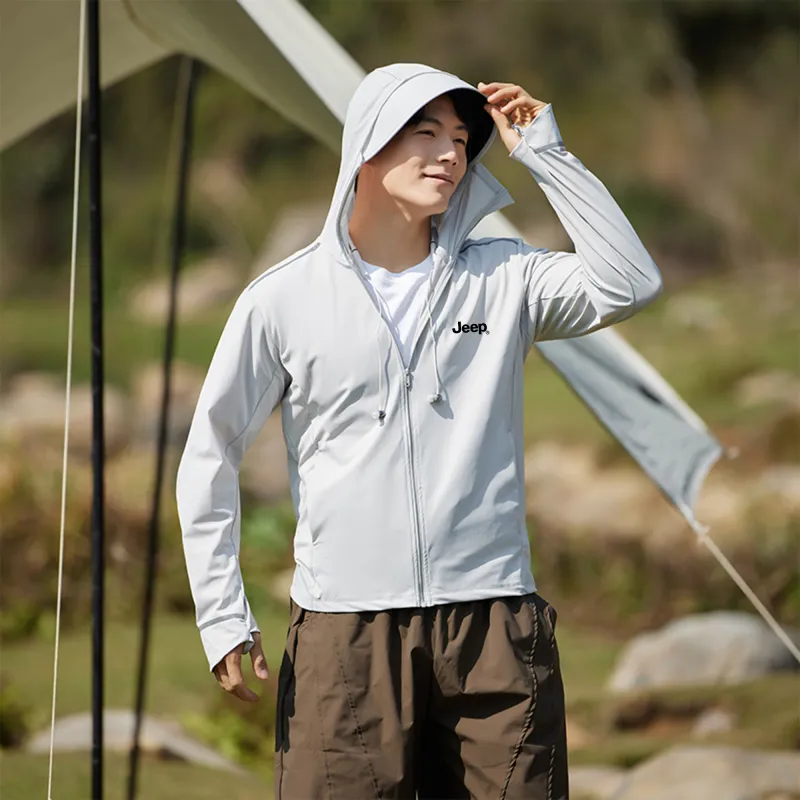 Jeep Ice Edge Sun Protection Collection Breathable Quick Dry Cooling UV Protection Sun Protection Clothing Men's-6