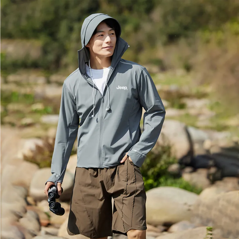 Jeep Ice Edge Sun Protection Collection Breathable Quick Dry Cooling UV Protection Sun Protection Clothing Men's-10