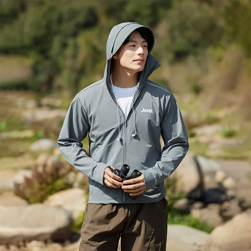 Jeep Ice Edge Sun Protection Collection Breathable Quick Dry Cooling UV Protection Sun Protection Clothing Men's-9