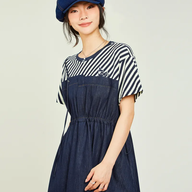 MUGUOGUOMU Short Sleeved Dress Women's-4