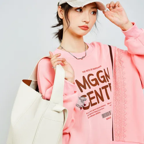 MUGUOGUOMU Spring Fall Sweatshirt Loose Fit Women's