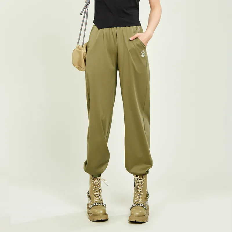 MUGUOGUOMU Summer Casual Pants Loose Fit Women's-4