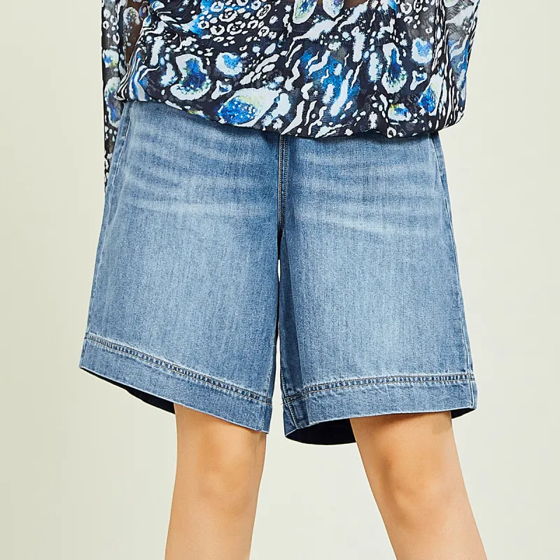 MUGUOGUOMU Denim Shorts Women's-3
