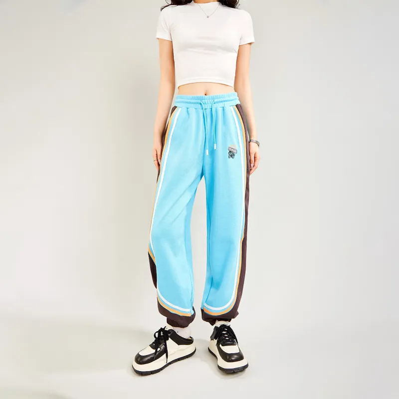 MUGUOGUOMU Knitted Sports Pants Women's Sky Blue-2
