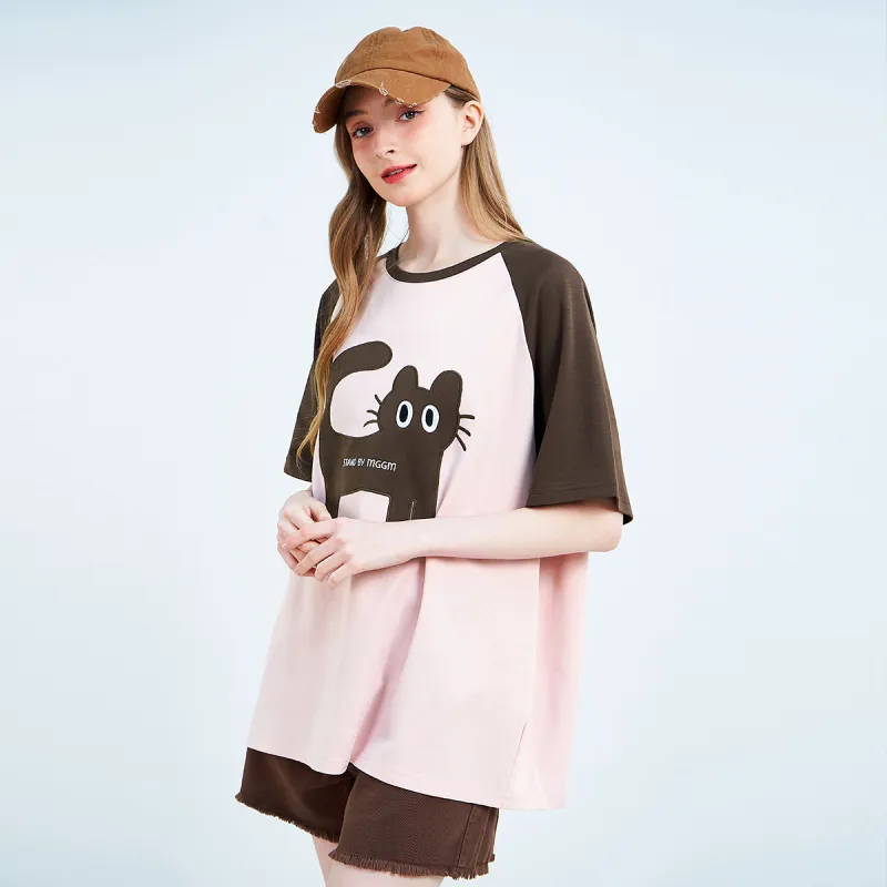 MUGUOGUOMU T Shirt Women's Loose Fit-1
