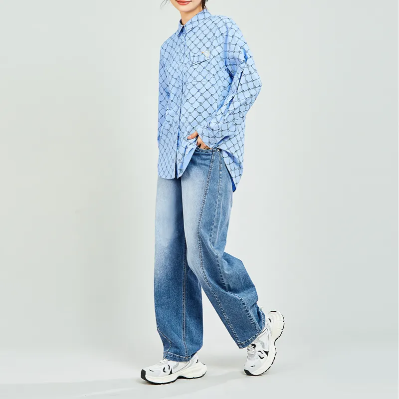 MUGUOGUOMU Jeans Women's Blue-1