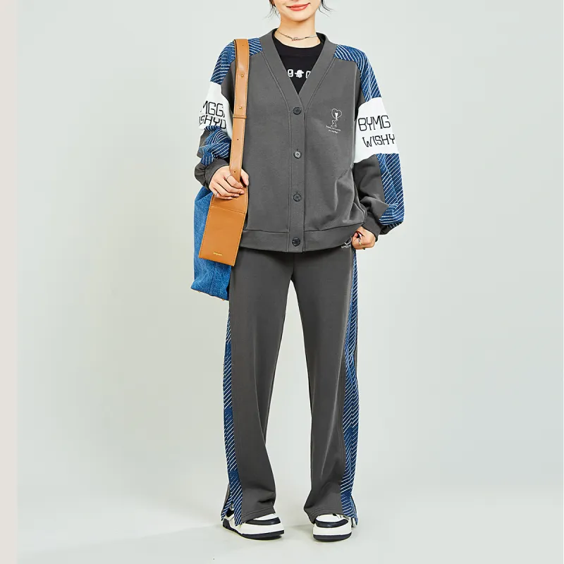 MUGUOGUOMU Casual Pants Women's Dark Gray-2