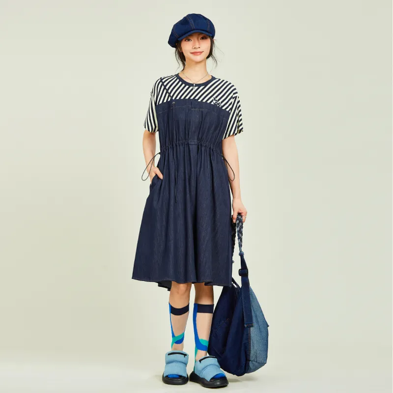 MUGUOGUOMU Short Sleeved Dress Women's-3