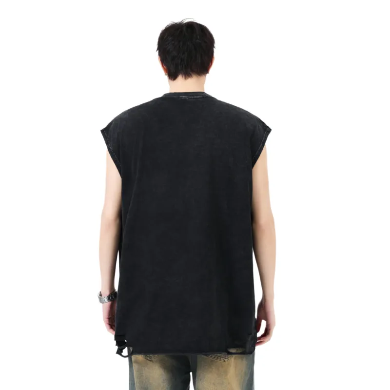 Cotton Gene Tank Tops Unisex Black-3
