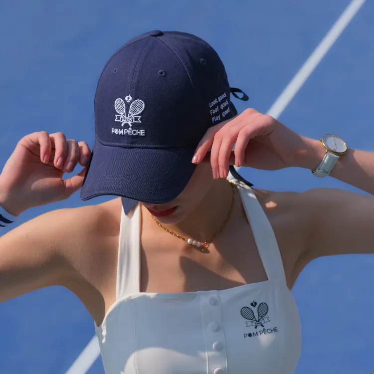 POM PECHE Cotton Baseball Caps Unisex-15