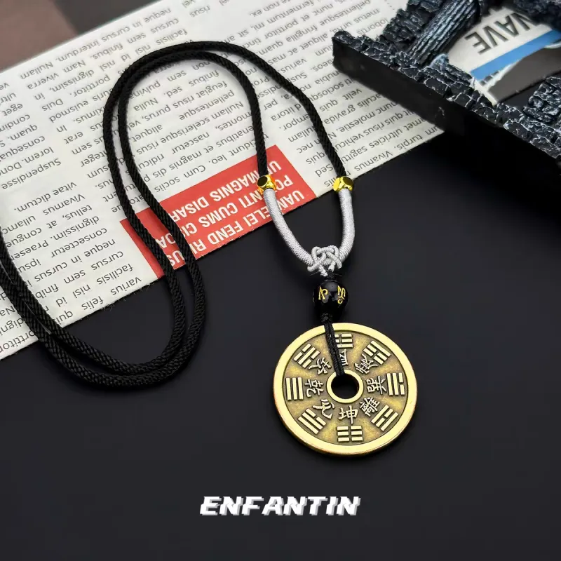 ENFANTIN Copper Woven Rope Necklaces Unisex-3