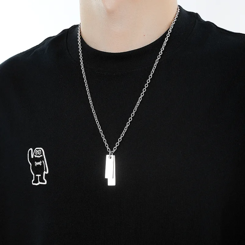 ENFANTIN Titanium Steel Necklaces Unisex-3