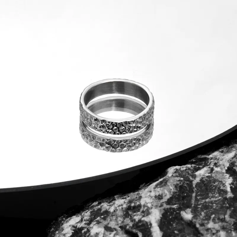 ENFANTIN Titanium Steel Rings Unisex-5