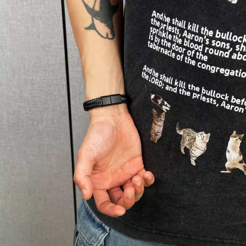 ENFANTIN Artificial Leather Wristbands Unisex-1