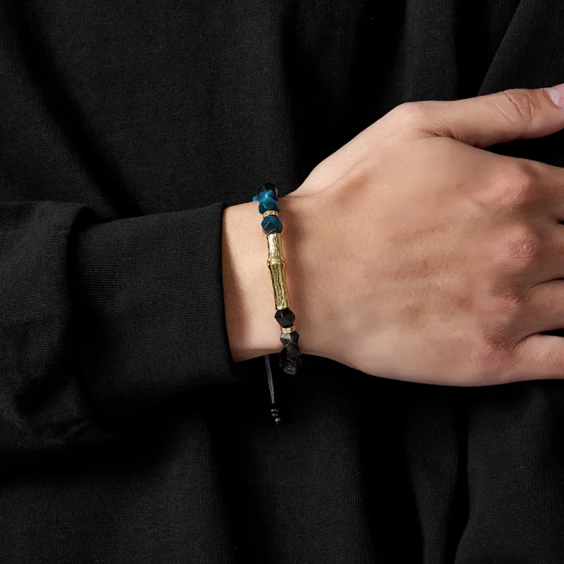 ENFANTIN Tiger's Eye Stone Jade Bracelets Unisex-7