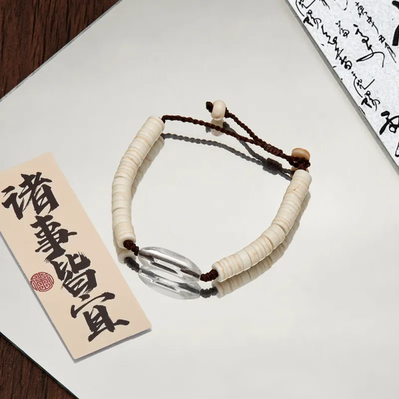 ENFANTIN Shell Pearl Rope Bracelets Unisex-2